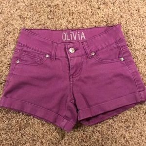 Purple shorts